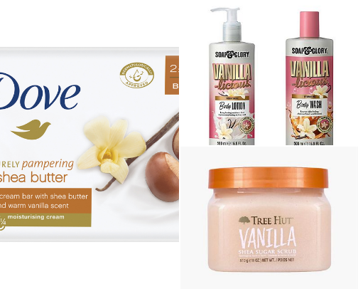 My perfected vanilla shower routine for all my vanilla girlies to smell like vanilla ALL DAY LONG🧁🍰 cover photo collage