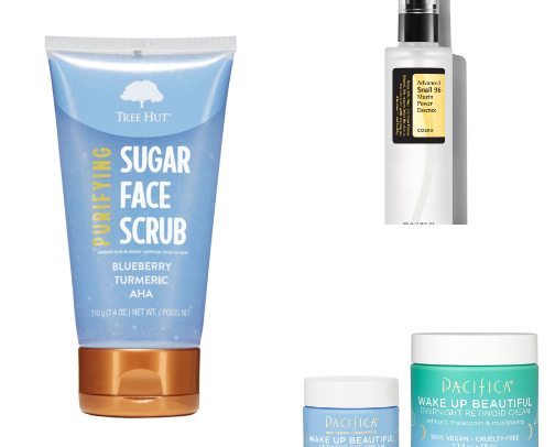 Skincare products I love cover photo collage