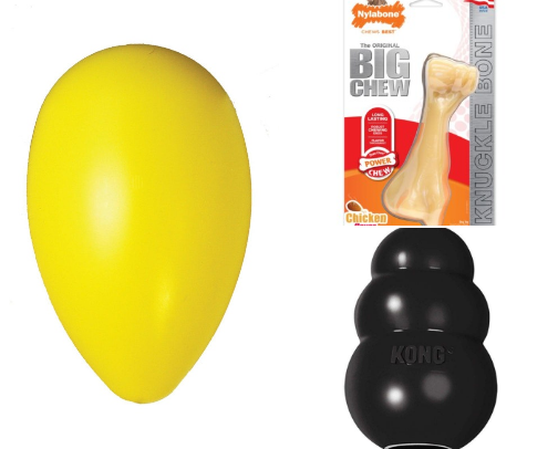 5 DOG TOYS MY STAFFY HASN’T DESTROYED cover photo collage