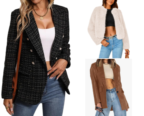 Outerwear (jackets and blazers) cover photo collage