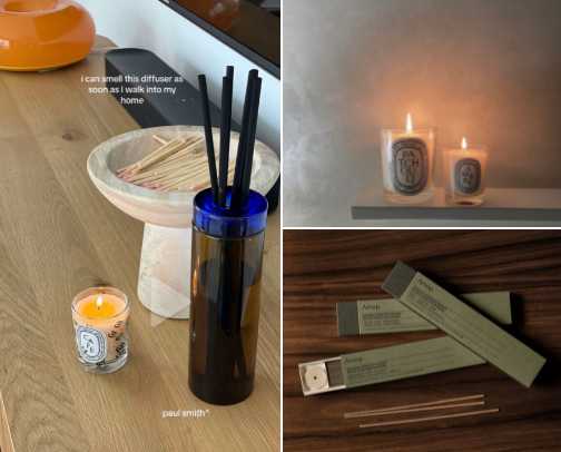 "you're house smells so good" kind of home scents cover photo collage