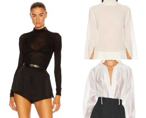 Fall/Winter going out tops for the millennial girlies who get it from FWRD cover photo collage