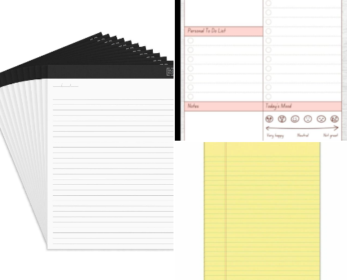 📝 Aesthetic Notepads cover photo collage