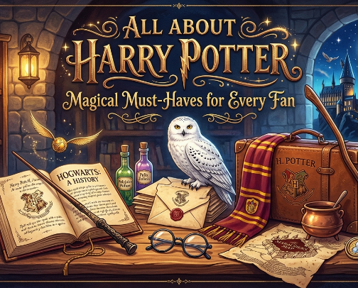 All About Harry Potter: Magical Must-Haves for Every Fan cover photo collage