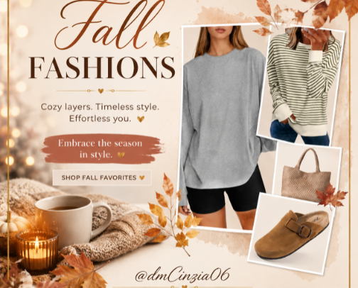 My Favorite Fall Fashions and Extras cover photo collage