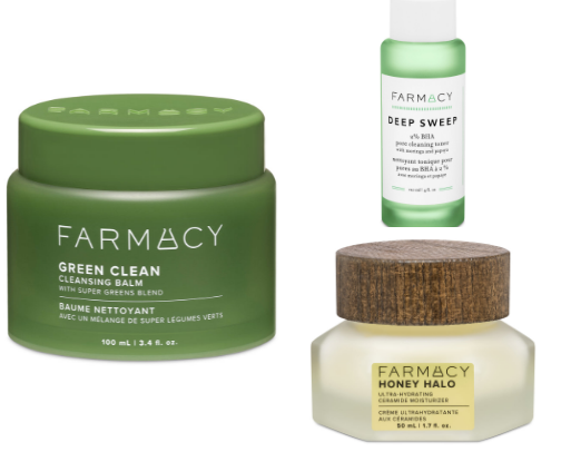 Glowing healthy tox free skin cover photo collage