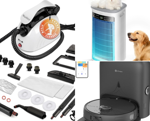 Cleaning gadgets and supplies! cover photo collage