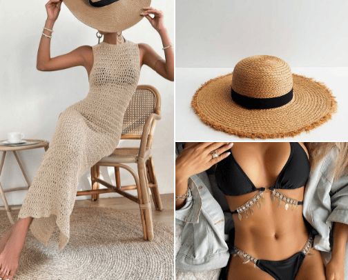 Swimwear & beachwear🐚 cover photo collage