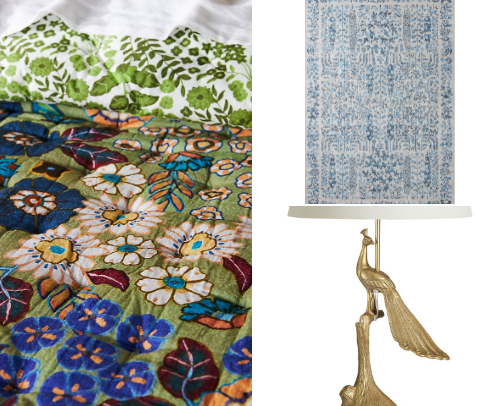 Moody blue bedroom cover photo collage