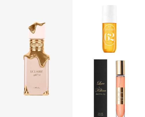 Top 10 sweet perfumes you must try✨🍬 cover photo collage
