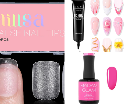 Fav nail products 💅 cover photo collage