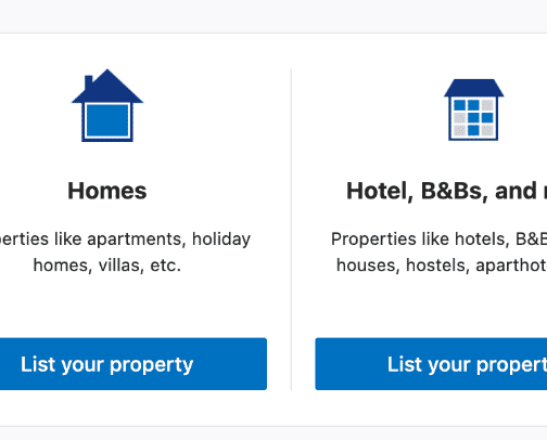 Booking.com cover photo collage