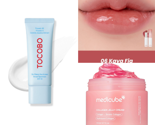 Beauty products I love cover photo collage