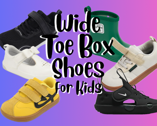 Cute & Affordable Wide Toe Box Shoes For Kids cover photo collage