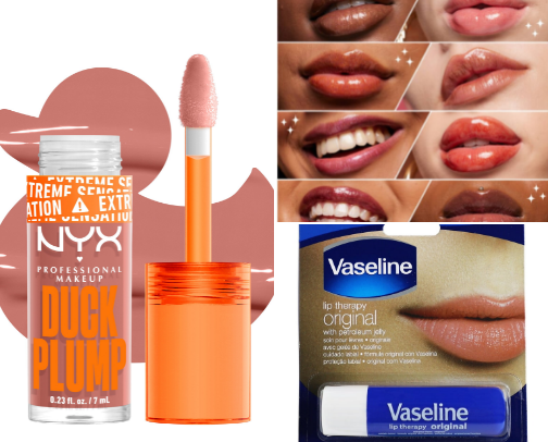 Lips that shimmer pop and shine! cover photo collage
