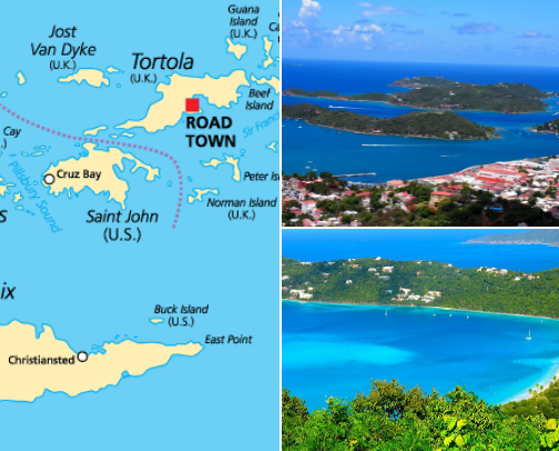 USVI Vacation cover photo collage