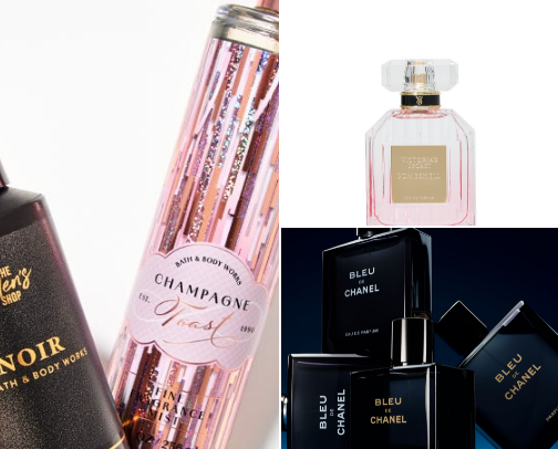 Perfume for the ladies cover photo collage