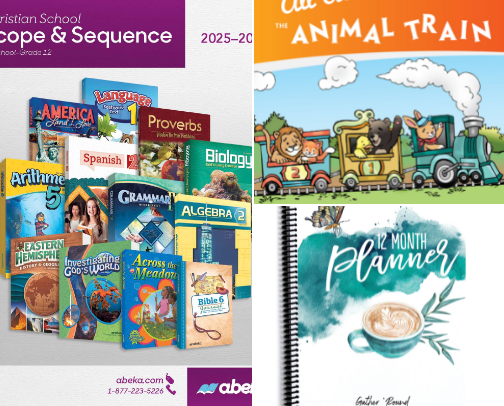 Homeschool Curriculum cover photo collage