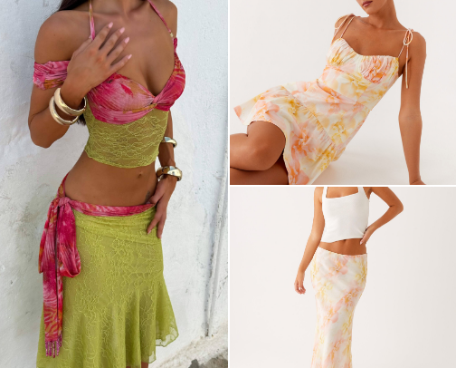 how to dress like you’ve stepped out of paradise 🌊🌺 cover photo collage