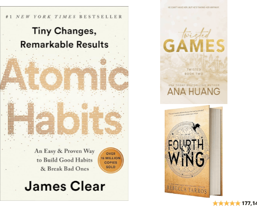 | Books | (that are popular this year) cover photo collage