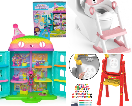 Products to keep your little one busy and happy! cover photo collage