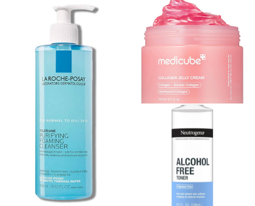 Skin care. cover photo collage