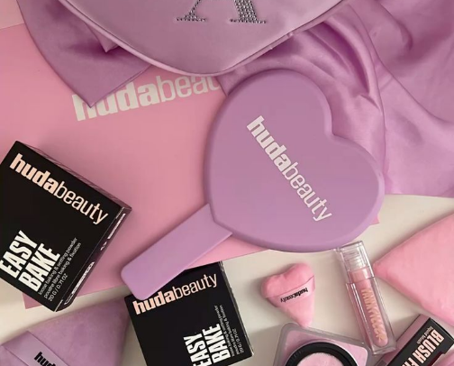 full face of Huda Beauty! cover photo collage