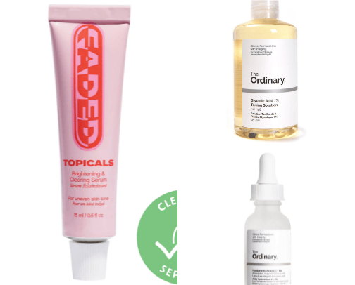 Hyperpigmentation skincare favs cover photo collage