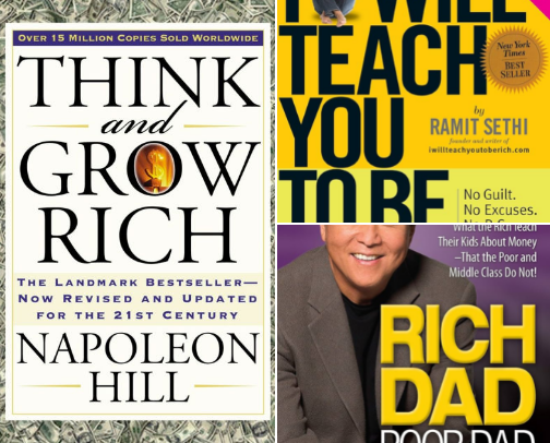 My Favorite Books on Money, Mindset, and Financial Freedom cover photo collage