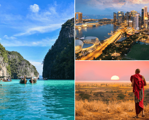 Favorite Travel Destinations cover photo collage