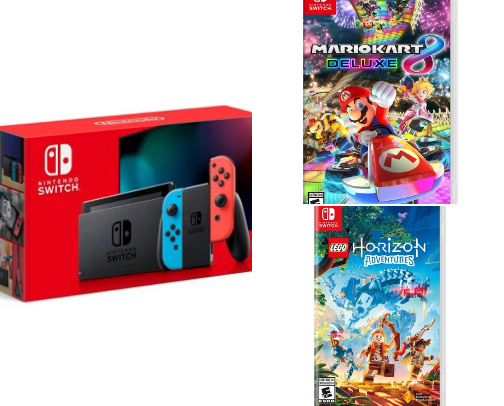 Nintendo Switch Games and Accessories cover photo collage