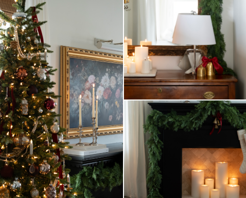 Victorian Christmas Holiday Decor cover photo collage