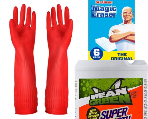 My go to for cleaning around my home cover photo collage