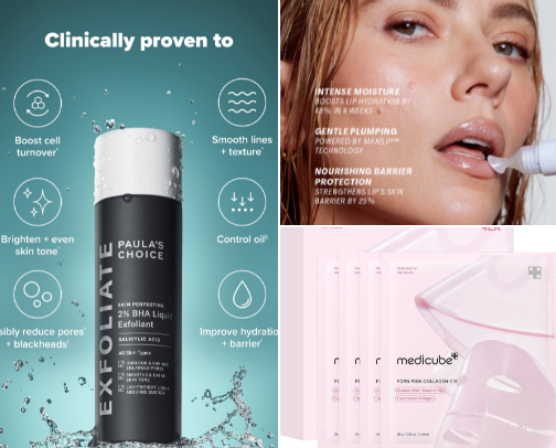 Hydrate, Glow, Repeat: My Skincare Musts cover photo collage