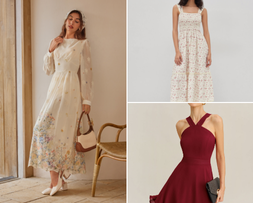 Dresses all occasions cover photo collage