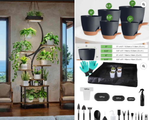 Useful plant items for your indoor plants or indoor gardening cover photo collage