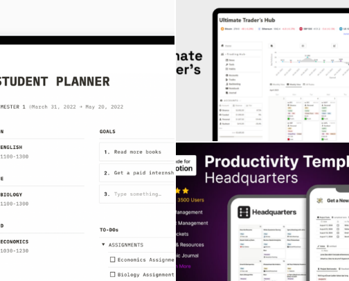 2026 February - Best Notion Templates for Productivity, Business & Daily Organization cover photo collage