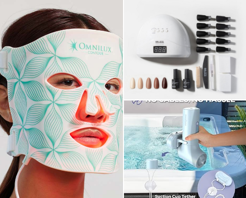 At home spa day cover photo collage