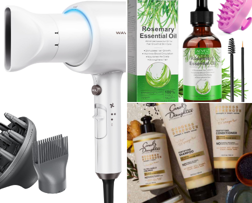 Hair Products & Tools cover photo collage