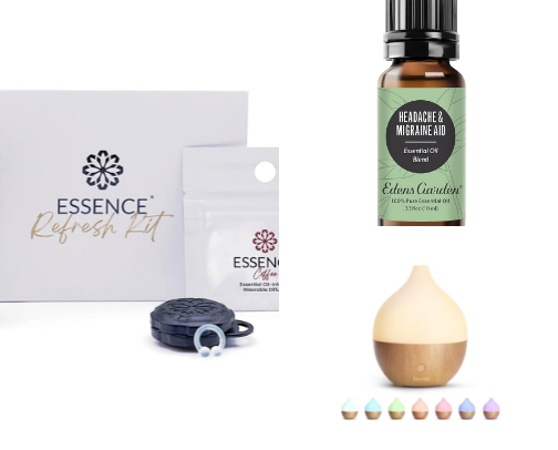 Essential oils cover photo collage