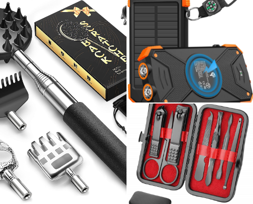 Stocking stuffers for men cover photo collage