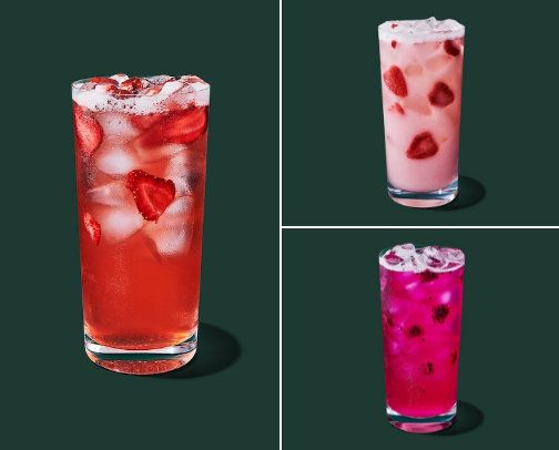 Starbucks Drinks + food cover photo collage