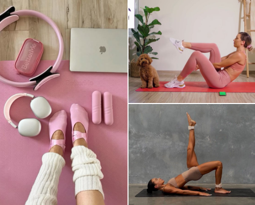 My Favorite At-Home Pilates Workouts for the Girlies cover photo collage