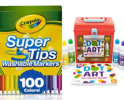 Art Supplies For Kids cover photo collage