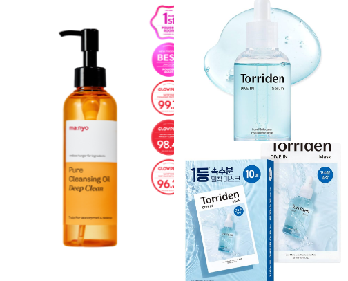 My skincare recommendations cover photo collage