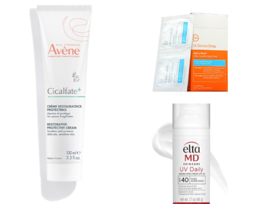 Skincare recs from a Derm PA cover photo collage
