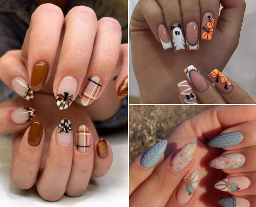 Best Fall inspo nails of 2025 cover photo collage