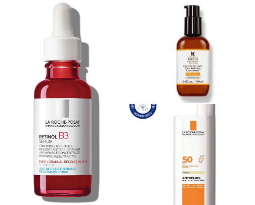 My top anti aging skincare products cover photo collage