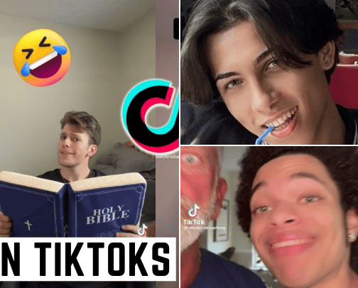 Entertaining Christian tiktokers cover photo collage