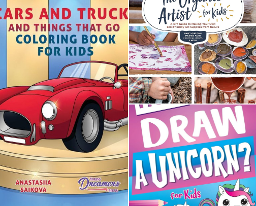 Learning books for kids and more cover photo collage